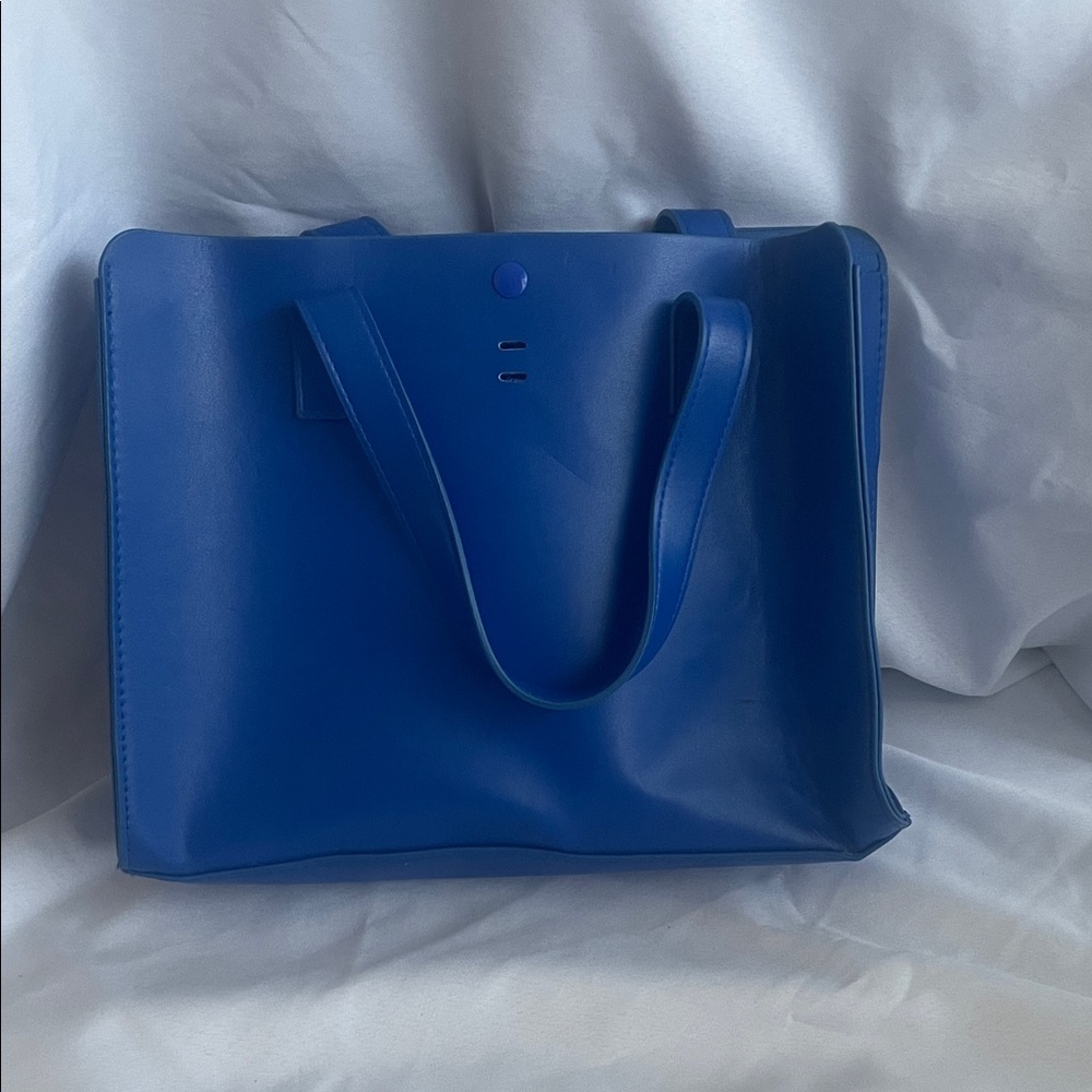 Everyday Structured Tote in Bold Blue